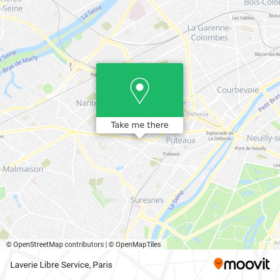 Laverie Libre Service map