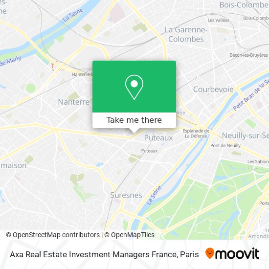 Mapa Axa Real Estate Investment Managers France