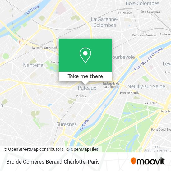 Bro de Comeres Beraud Charlotte map