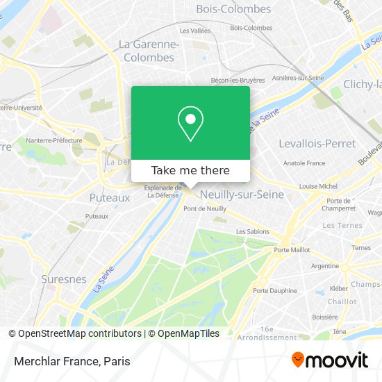 Mapa Merchlar France