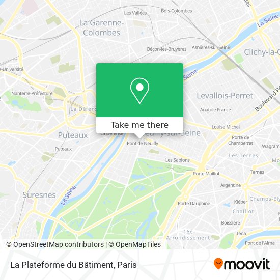 La Plateforme du Bâtiment map