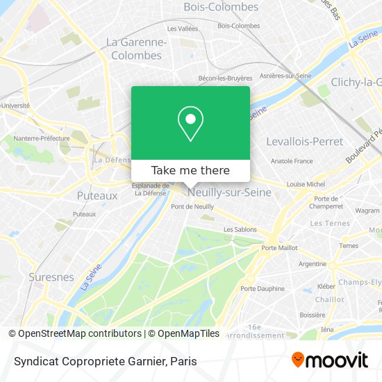 Mapa Syndicat Copropriete Garnier