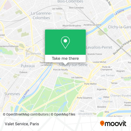 Mapa Valet Service