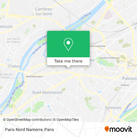 Mapa Paris Nord Nanterre