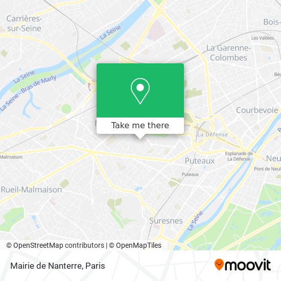 Mapa Mairie de Nanterre