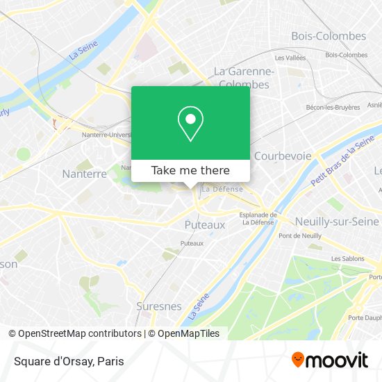 Mapa Square d'Orsay