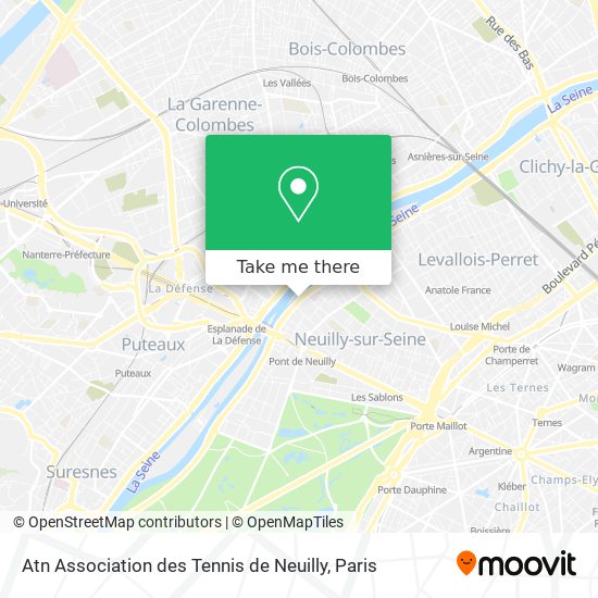 Mapa Atn Association des Tennis de Neuilly