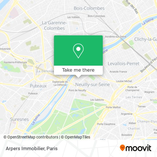 Arpers Immobilier map