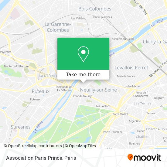 Mapa Association Paris Prince