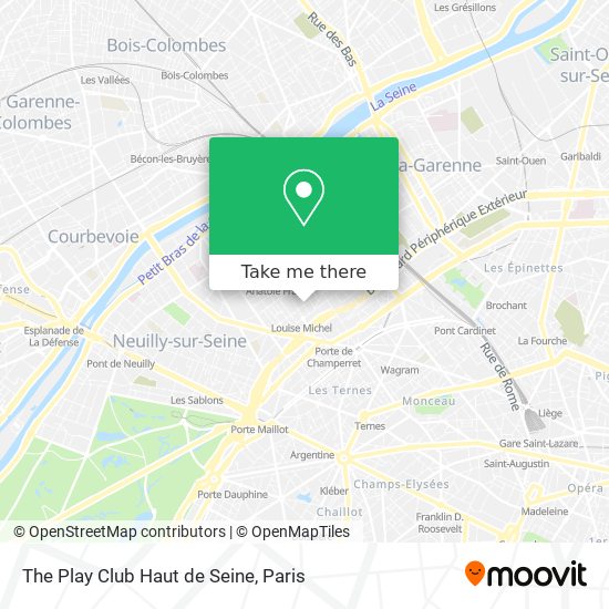 The Play Club Haut de Seine map