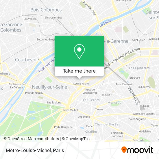Métro-Louise-Michel map