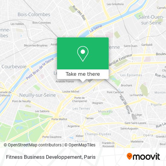 Fitness Business Developpement map