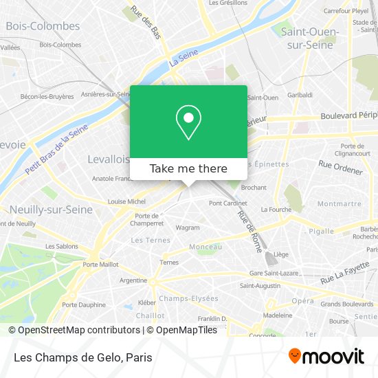 Les Champs de Gelo map