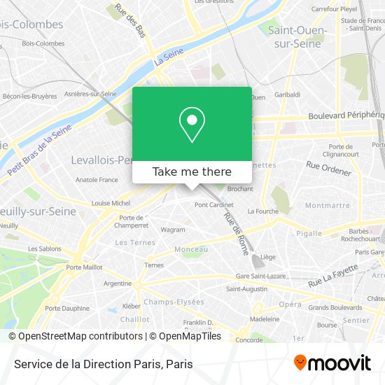 Mapa Service de la Direction Paris