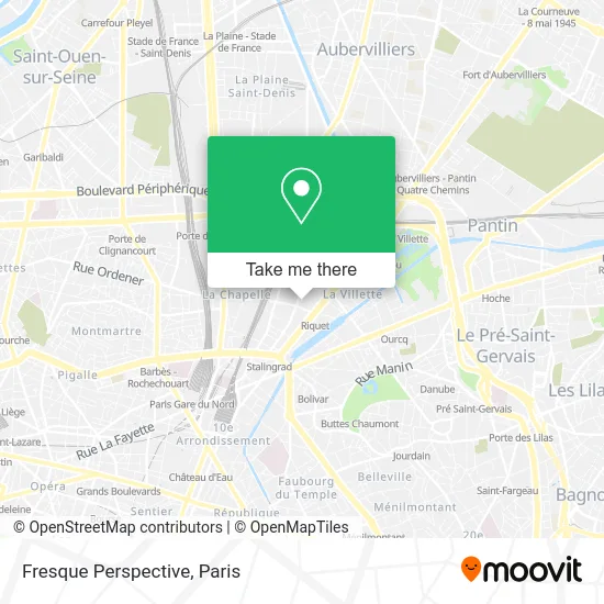 Fresque Perspective map