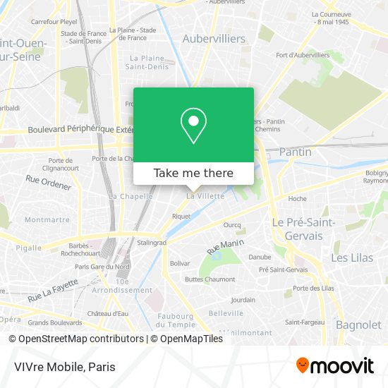 VIVre Mobile map