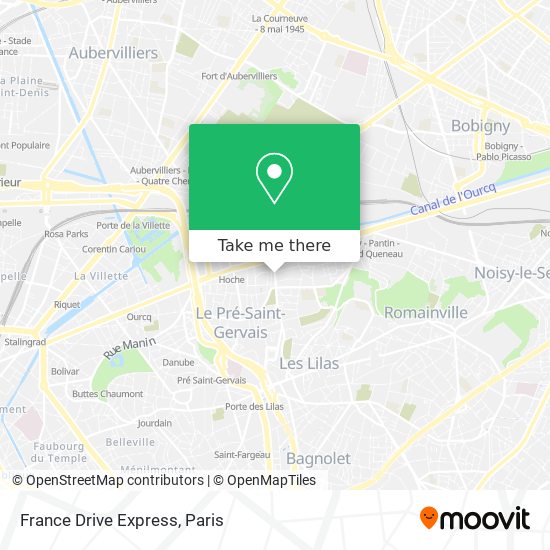 Mapa France Drive Express