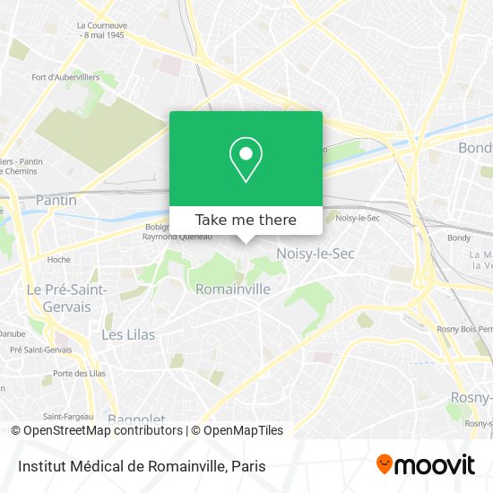 Mapa Institut Médical de Romainville
