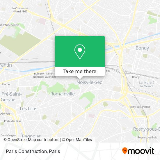 Mapa Paris Construction