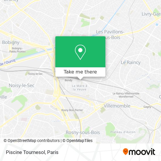 Piscine Tournesol map