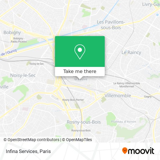 Infina Services map