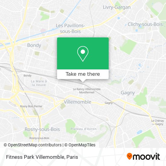 Fitness Park Villemomble map