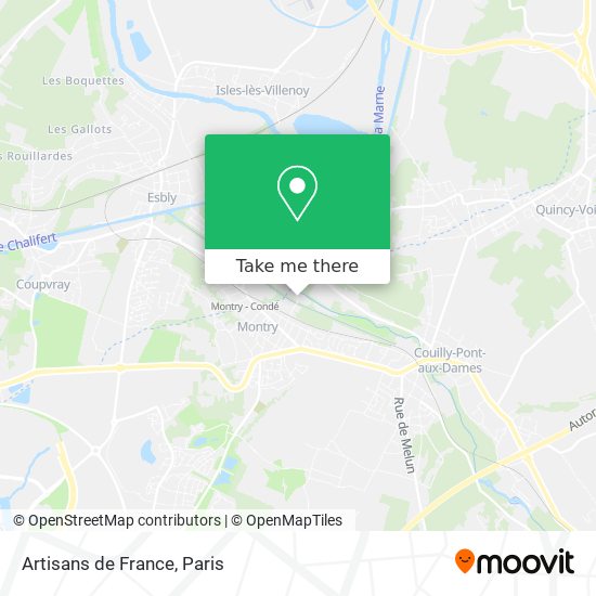 Mapa Artisans de France