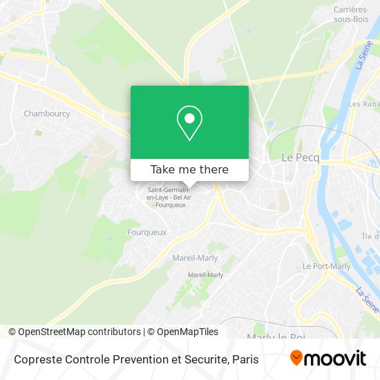 Mapa Copreste Controle Prevention et Securite