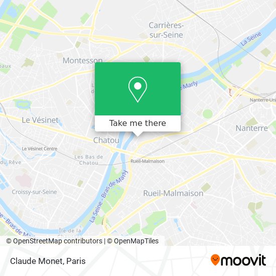 Claude Monet map