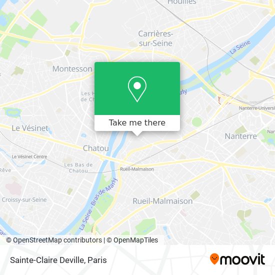 Mapa Sainte-Claire Deville