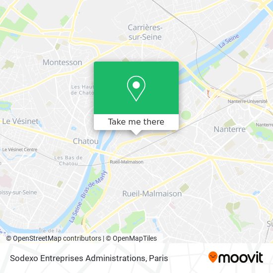 Sodexo Entreprises Administrations map