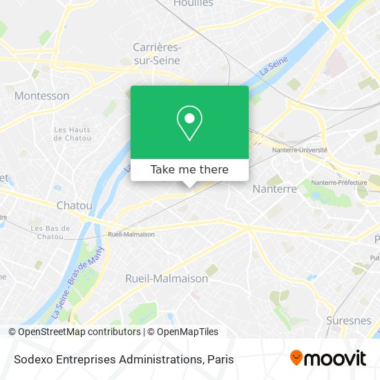 Sodexo Entreprises Administrations map