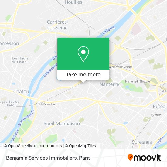 Mapa Benjamin Services Immobiliers