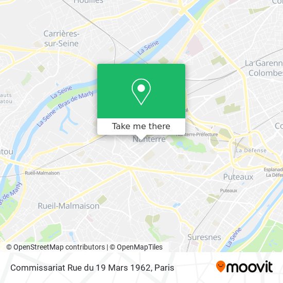 Commissariat Rue du 19 Mars 1962 map