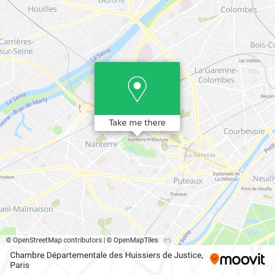 Chambre Départementale des Huissiers de Justice map