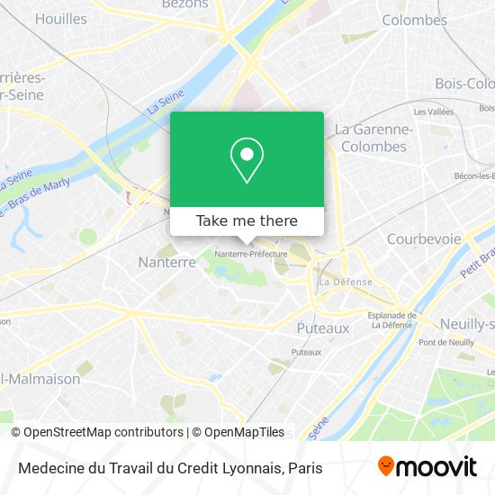 Mapa Medecine du Travail du Credit Lyonnais