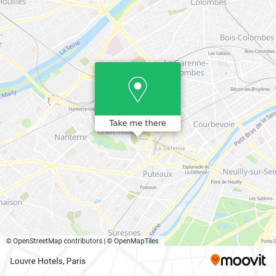 Louvre Hotels map