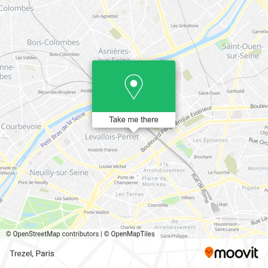 Trezel map
