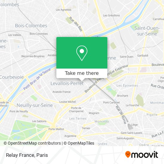 Mapa Relay France