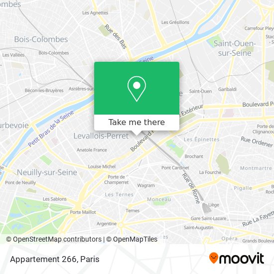 Mapa Appartement 266