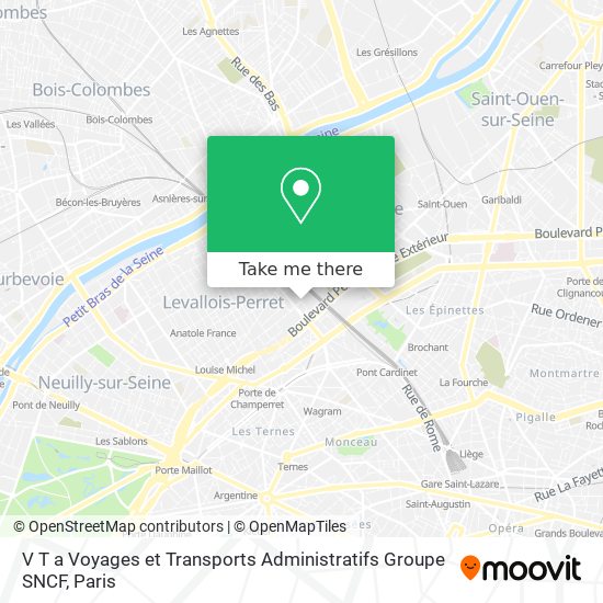 Mapa V T a Voyages et Transports Administratifs Groupe SNCF
