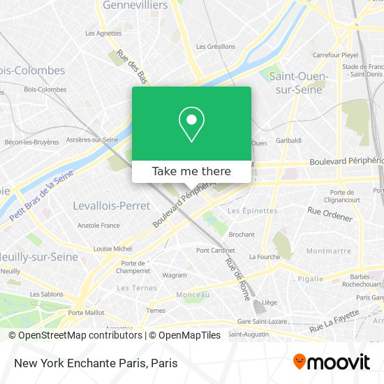 New York Enchante Paris map