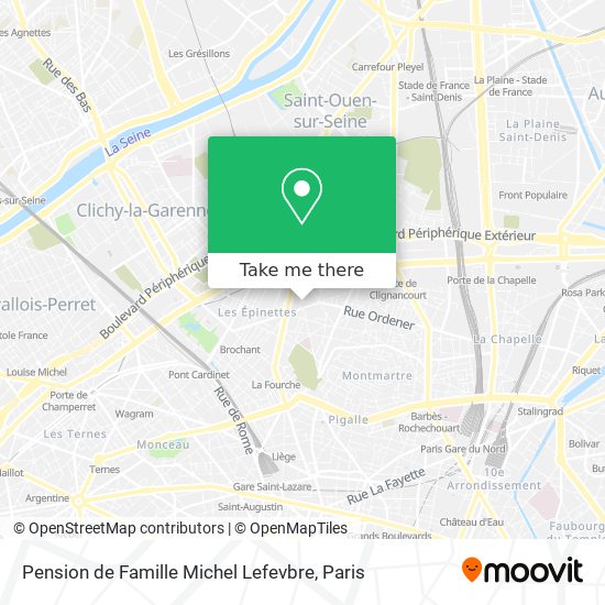 Pension de Famille Michel Lefevbre map