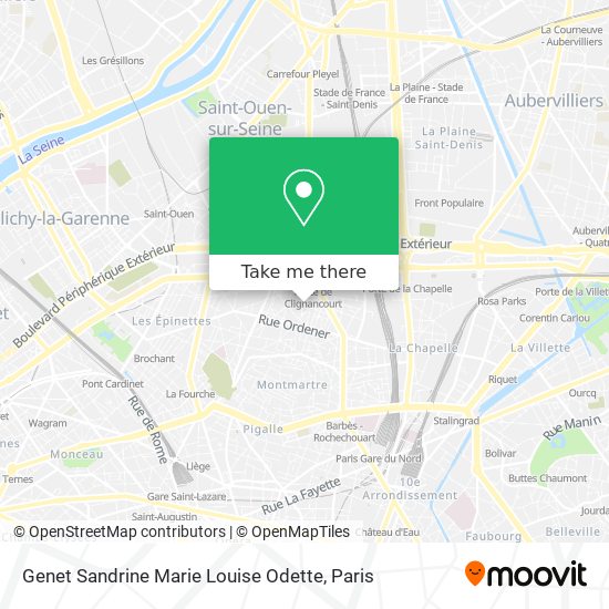 Genet Sandrine Marie Louise Odette map