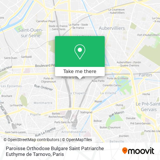 Paroisse Orthodoxe Bulgare Saint Patriarche Euthyme de Tarnovo map