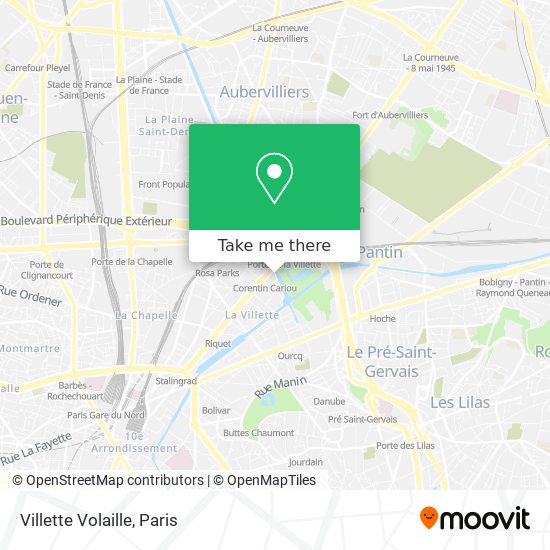 Mapa Villette Volaille