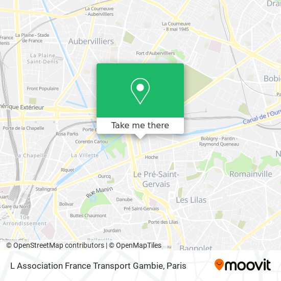 L Association France Transport Gambie map