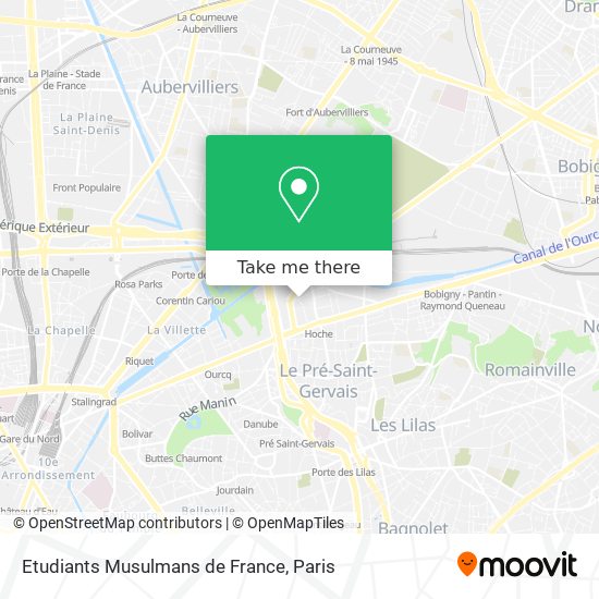 Mapa Etudiants Musulmans de France