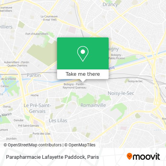 Mapa Parapharmacie Lafayette Paddock