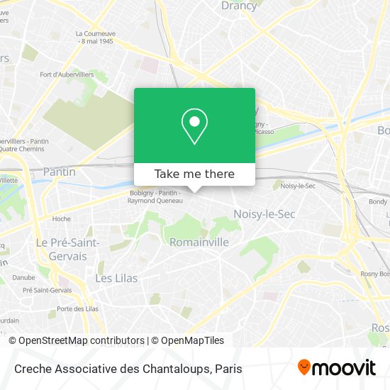 Creche Associative des Chantaloups map